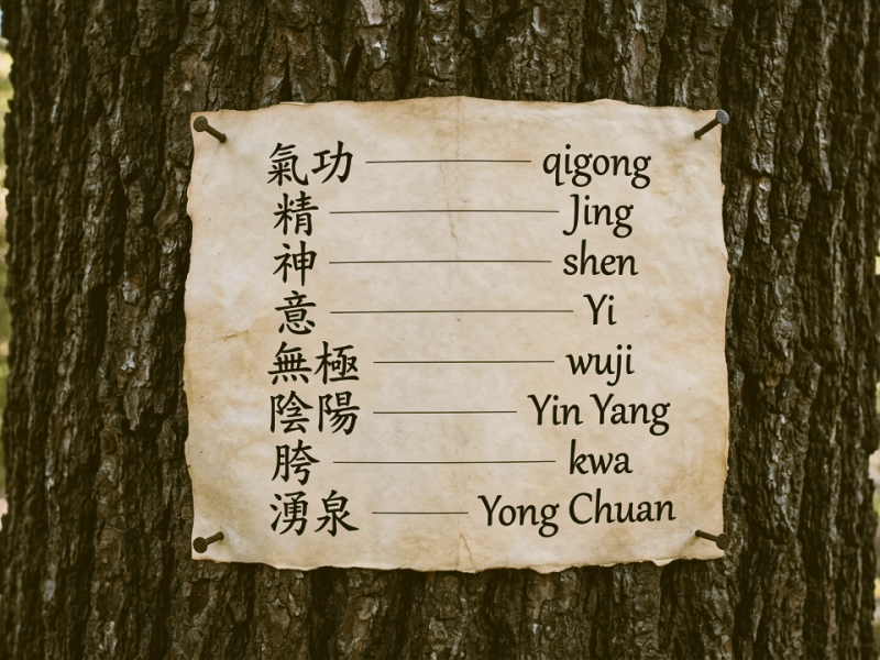 Parole chiave del Tai Chi vintage